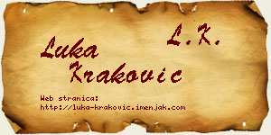 Luka Kraković vizit kartica